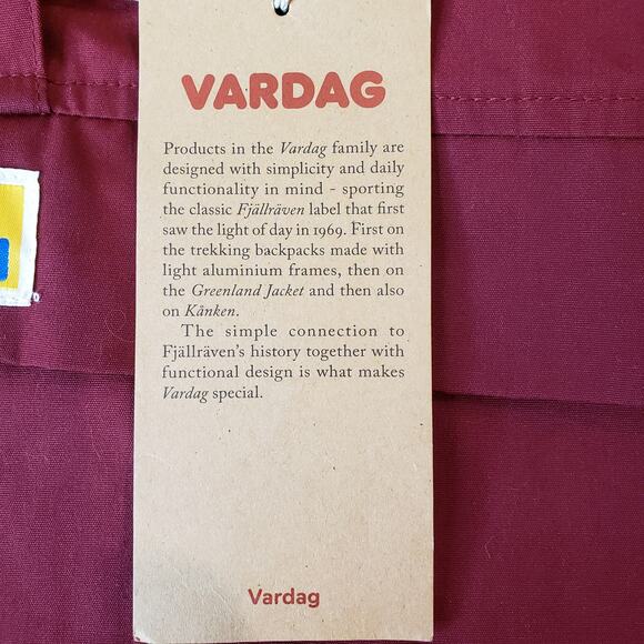 NWT FJALLRAVEN Vardag Anorak Jacket G-1000 Fabric Bordeaux Red Women's Size XL - Picture 5 of 15